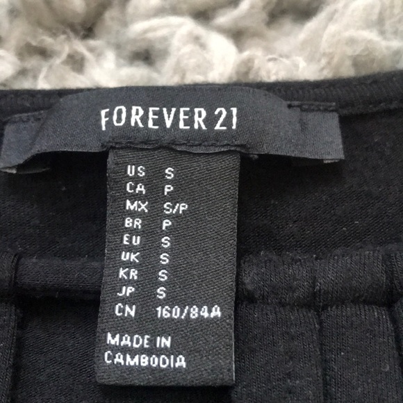 Forever 21 black long sleeve body suit - Picture 3 of 4